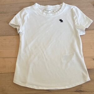 Abercrombie Kids White Tee with Black Logo